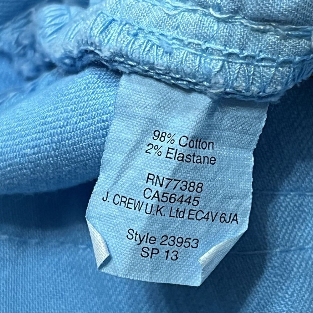 J.Crew Jeans Womens 24 Blue Cropped Matchstick Low RIse Preppy Denim - Picture 10 of 12